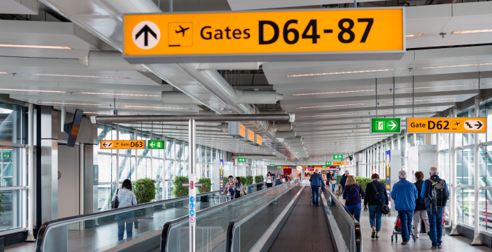 Taxi naar Schiphol